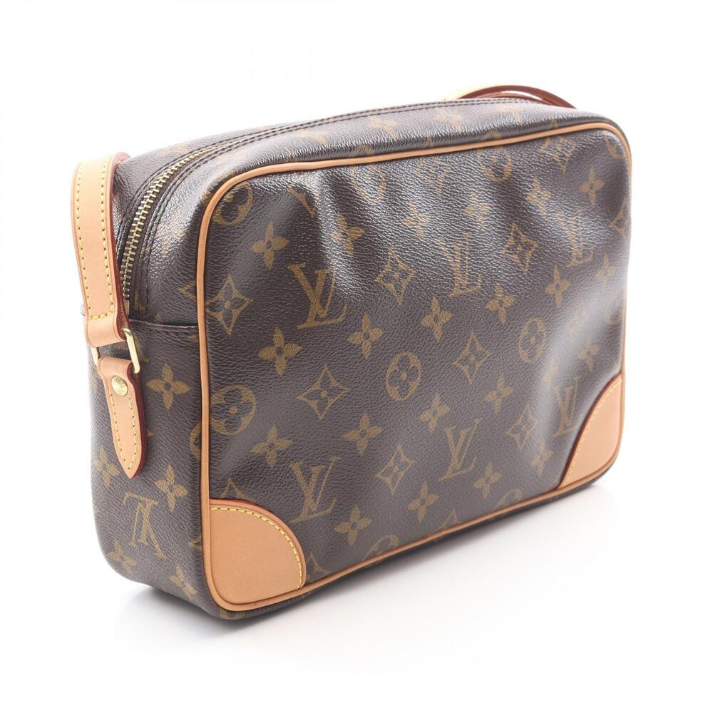 Louis Vuitton Bag Monogram Canvas Brown Trocadero Shoulder Leather